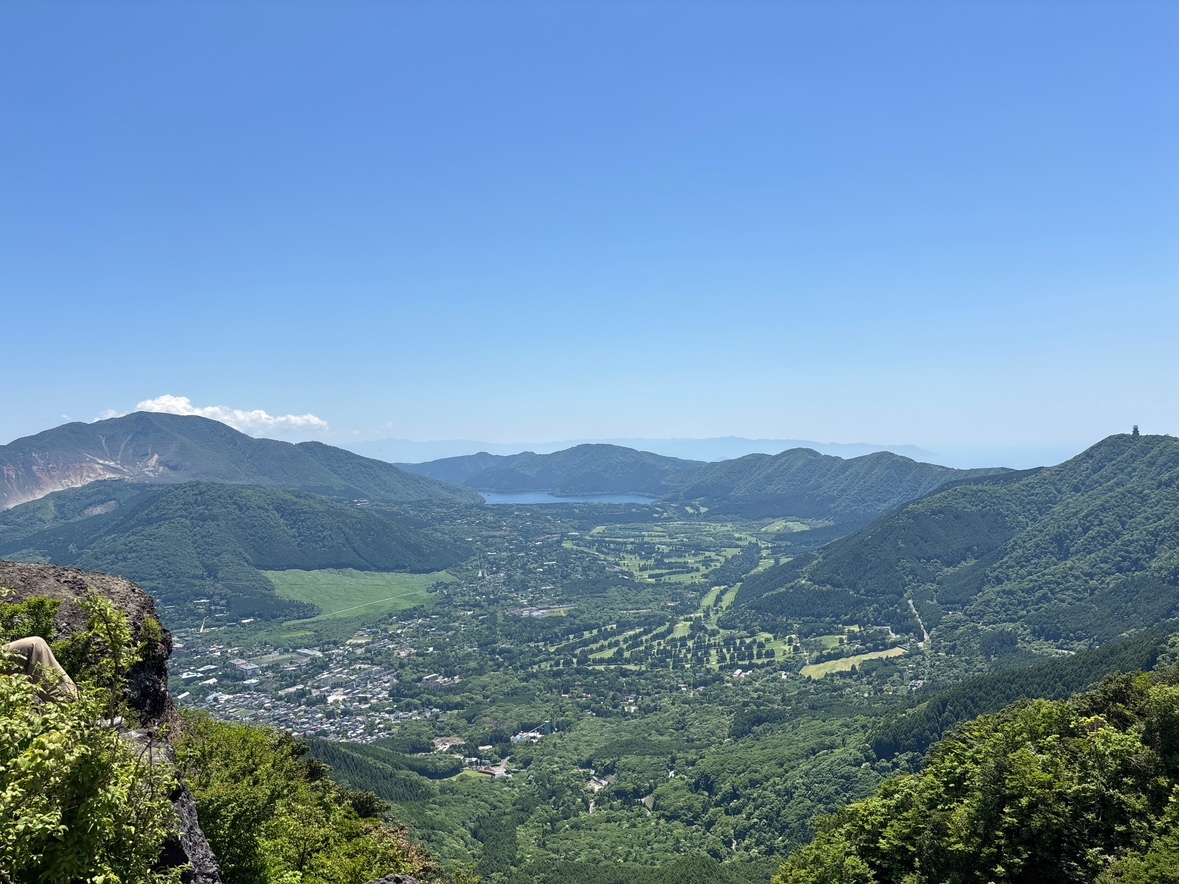 金時山中腹からの景色　