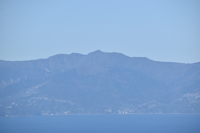 伊豆半島にそびえ立つ天城山