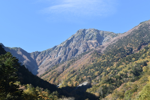 広河原から見た北岳
