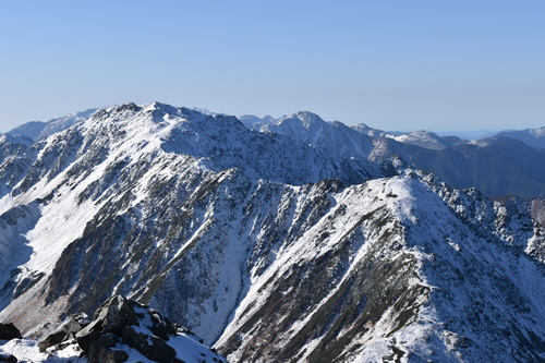 間ノ岳方面