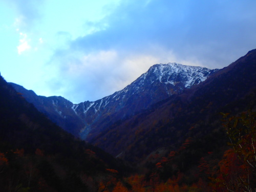 静寂に包まれた北岳