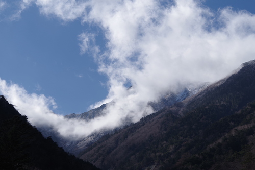 広河原から見た北岳