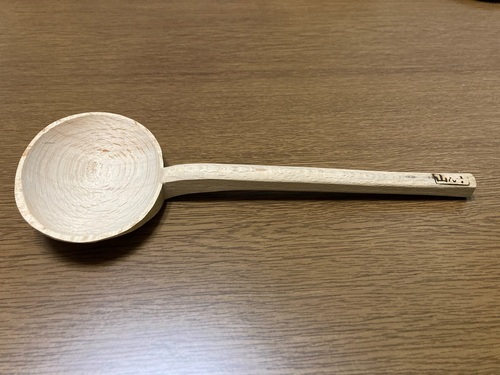 檜枝岐村で作られた杓子