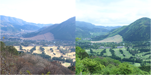 長尾隧道からの仙石原湿原眺望