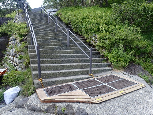 種子落としマット